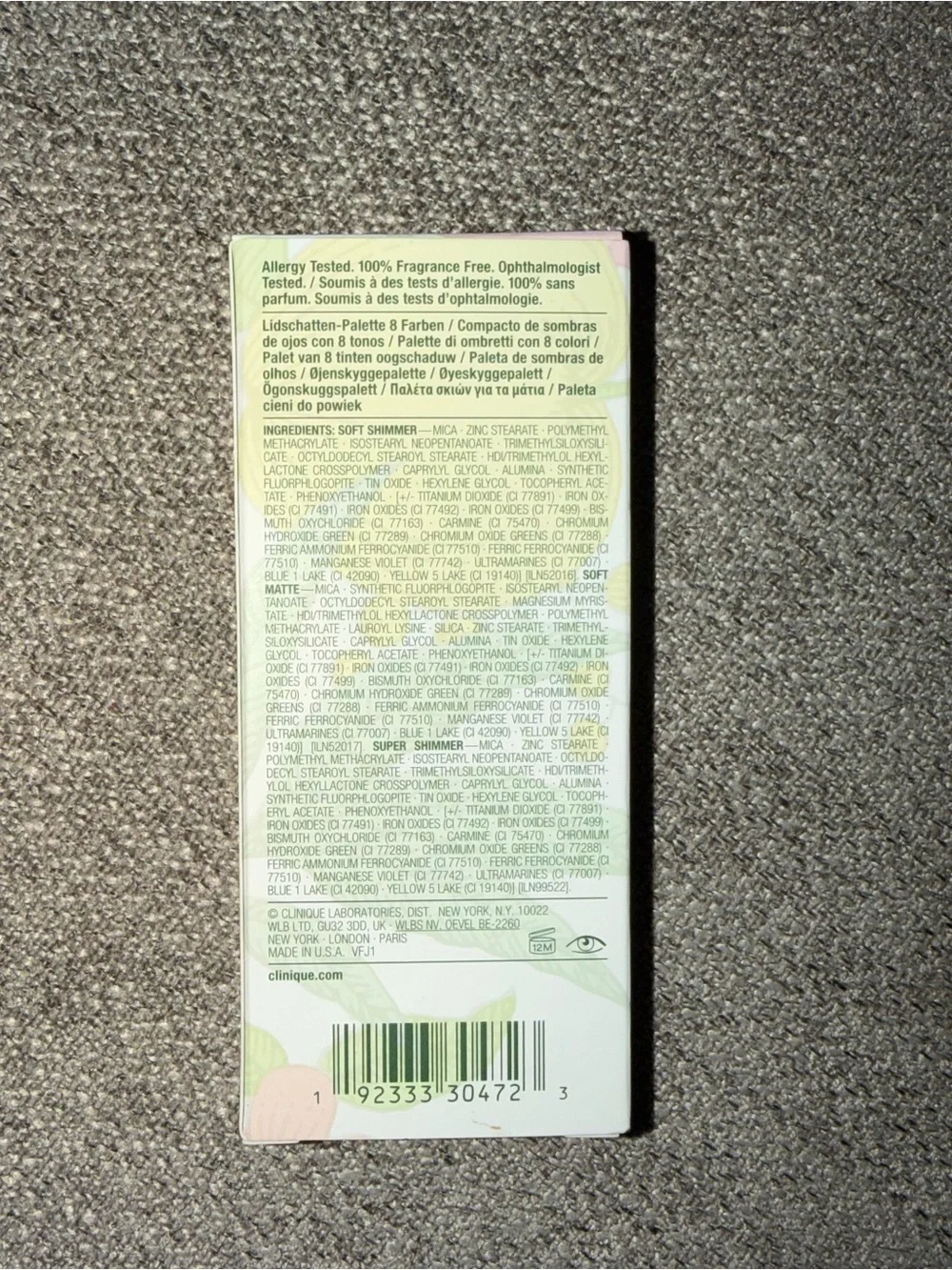 BN Clinique A Nude Honey Mood Shadow Palette